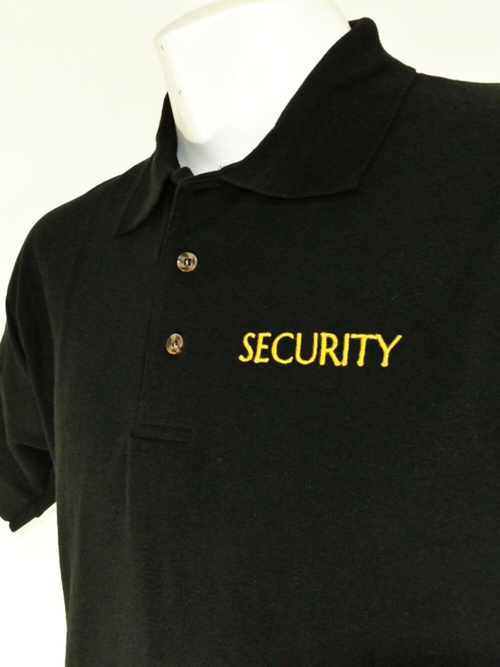 SECURITY Guard Law Enforcement Uniform Polo Shirt Black Size XL